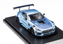 Load image into Gallery viewer, RM 1:64 Blue AMG GTS Widebody Racing Sports Model Diecast Metal Car New Collection