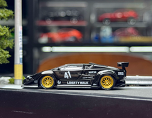Load image into Gallery viewer, Minigt 1:64 Black Countach LB #41 Racing Sports Model Diecast Metal Car New Collection