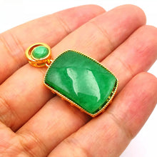 Load image into Gallery viewer, Nature Jade Peace Fortune Plaque Pendant Necklace Gift Jewelry charm Blessing