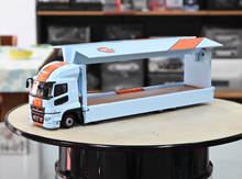 Load image into Gallery viewer, Tarmac 1:64 Fuso Blue Gulf Racing Truck Model Diecast Metal Car New Collection