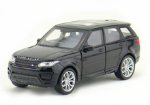 Load image into Gallery viewer, WELLY 1:36 Black Range Rover Sports SUV Model Diecast Toy Metal Car BN