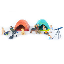 Load image into Gallery viewer, 1:64 Painted Figure Mini Model Miniature Resin Diorama Stargazing Camping Family