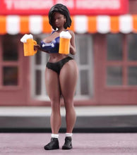 Load image into Gallery viewer, 1:64 Painted Figure Model Miniature Resin Diorama Sand Girl With Beer Lady Sexy