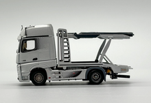 Load image into Gallery viewer, 1:64 Silver AMG Actros Gigaspace 4x2 Trailer Truck Model Diecast Metal Car