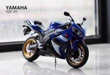 Load image into Gallery viewer, WELLY Blue 1:10 YZF R1 Sports Racing Heavy Model Diecast Metal Motorcycle