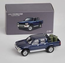 Load image into Gallery viewer, JKM 1:64 Blue 1993 Hilux Pickup Truck Model Metal Diecast Car New