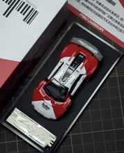 Load image into Gallery viewer, PSC 1:64 White Red LP800-4 Racing Sports Model Diecast Metal Car BN