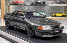 Load image into Gallery viewer, MH 1:18 JDM Gray Skyling GTR R32 Nismo Sports Model Diecast Resin Car New Collection
