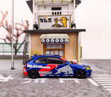 Load image into Gallery viewer, Inno 1:64 Blue JDM Civic Type R EK9 NO GOOD Racing Model Diecast Metal Car New