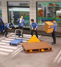 Load image into Gallery viewer, 1:64 Painted Figure Mini Model Miniature Diorama Sand Warehouse Workers Man Toy Collection