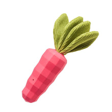 Load image into Gallery viewer, Dog Squeaky Toys Chew Puppy Rubber Fluffy Toy Durable Pink Carrot Pet Play Fetch