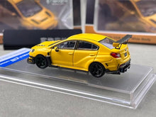 Load image into Gallery viewer, CM 1:64 Yellow Impreza STI 11 XI Widebody Sports Model Diecast Metal Car New Collection