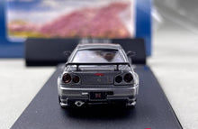 Load image into Gallery viewer, FUJI 1:64 JDM Gray Skyline GTR R34 Z-Tune Sports Model Diecast Metal Car New Collection