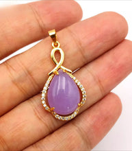 Load image into Gallery viewer, Nature Jade Fortune Drop Pendant Necklace Gift Jewelry charm Blessing Lucky New