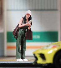 Load image into Gallery viewer, 1:64 Painted Figure Model Miniature Resin Diorama Sand Shopping Pretty Girl Lady