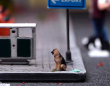 Load image into Gallery viewer, 1:64 Painted Figure Model Miniature Resin Diorama Sand Dog Puppy Pet Shepherd