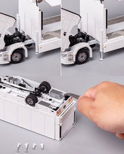Load image into Gallery viewer, GCD 1:64 White Scania S730 Enclosed Double Deck Tow Truck Model Diecast Metal
