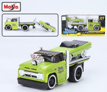 Load image into Gallery viewer, Maisto 1:64 1966 C60 Flatbed Trailer 1959 El Camino Model Diecast Metal Car