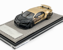 Load image into Gallery viewer, HH 1:64 Black Gold Chiron Super Sports Model Diecast Resin Car New Collection