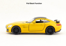 Load image into Gallery viewer, WELLY 1:36 Yellow AMG GT-R Racing Sports Model Diecast Toy Metal Car BN