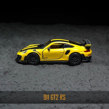 Load image into Gallery viewer, Bburago 1:64 Yellow 911 GT2 RS Racing Sports Model Diecast Metal Car New Collection