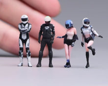 Load image into Gallery viewer, 1:64 Painted Figure Model Miniature Resin Diorama Toy Locomotive Lady Man Sand