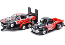 Load image into Gallery viewer, Maisto 1:24 1948 F1 Pickup 1967 Mustang GT Transport Flatbed Model Metal Car