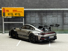 Load image into Gallery viewer, LMLF 1:64 Gray Carbon 911 992 GT3 RS Racing Sport Model Diecast Metal Car New Collection