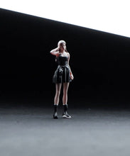 Load image into Gallery viewer, 1:64 Painted Figure Mini Model Miniature Resin Diorama Sand Toy Black Dress Girl New