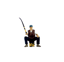 Load image into Gallery viewer, 1:64 Painted Figure Mini Model Miniature Resin Diorama Go Fishing Fisherman A