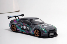 Load image into Gallery viewer, Fuji 1:64 JDM HKS GTR R35 Pandem Rocket Bunny Model Diecast Metal Car New Collection