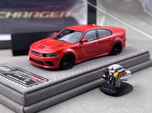 Load image into Gallery viewer, Elite 1:64 Red Charger SRT Engine Sedan Sports Model Diecast Metal Car New Collection