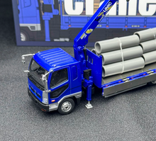 Load image into Gallery viewer, GCD 1:64 Blue Fuso Fighter Truck Crane Model Diecast Metal Car New Collection