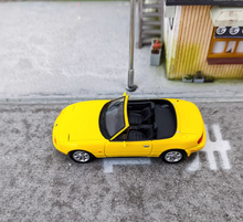 Load image into Gallery viewer, HJ 1:64 Yellow JDM MX5 Miata Eunos Roadster Sports Model Diecast Metal Car New