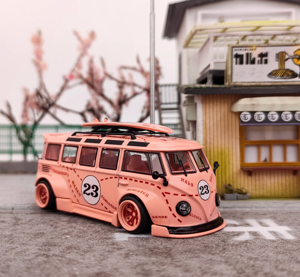 Liberty 1:64 VW T1 Camper Van #23 Widebody Sports Model Diecast Metal – mycrazybuy store