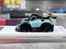 Load image into Gallery viewer, 1:64 YM Blue 760 LH Mini Cute Q Sports Model Diecast Resin Car New Collection