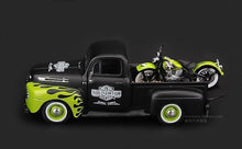 Load image into Gallery viewer, Maisto 1:24 1948 FL Panhead F1 Pickup Truck Motorcycle Model Toy Metal Car BN