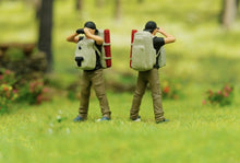 Load image into Gallery viewer, 1:64 Painted Figure Model Miniature Resin Diorama Toy Hiker Climber Backpacker New Collection