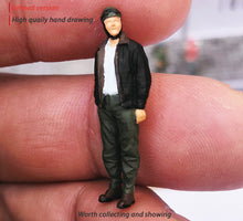 Load image into Gallery viewer, 1:64 Painted Figure Mini Model Miniature Resin Diorama Toy Pilot Airman Aviator