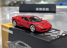 Load image into Gallery viewer, TOC 1:64 Red Silver Rims 458 Speciale Sports Model Diecast Metal Car New Collection