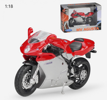 Load image into Gallery viewer, WELLY 1:18 MV F4S Racing Sport Model Diecast Metal Motorcycle