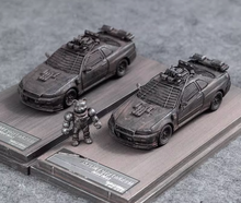 Load image into Gallery viewer, SW 1:64 Skyline GTR R34 Mad Max Figure Sports Model Diecast Metal Car New Collection