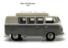Load image into Gallery viewer, 1:76 Green VW T1 Camper Van Classic Vintage Model Diecast Metal Car