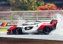 Load image into Gallery viewer, CM 1:64 White Red Senna GTR Racing Sports Model Diecast Metal Car New Collection