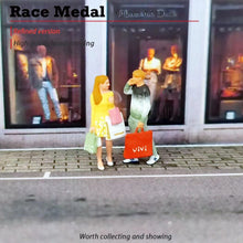 Load image into Gallery viewer, 1:64 Painted Figure Mini Model Miniature Resin Diorama Shopaholic Shopping Lady
