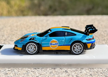 Load image into Gallery viewer, SOLO 1:64 Blue 2021 911 GT3 RS 992 Gulf Sports Model Diecast Resin Car New