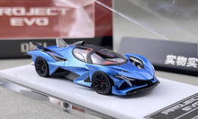 Load image into Gallery viewer, DMH 1:64 Blue Project Evo Racing Sports Model Diecast Metal Car New Collection