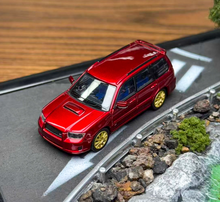 Load image into Gallery viewer, Fiberrun 1:64 HEC Red Forester SG9 STI SUV Sports Model Diecast Metal Car New Collection
