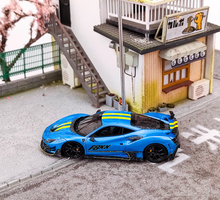 Load image into Gallery viewer, Fuelme 1:64 Blue Mansory F8XX Racing Sports Model Diecast Resin Car New