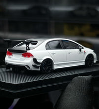 Load image into Gallery viewer, MT 1:64 White JDM Civic Type R FD2 Spoon Sports Model Diecast Metal Car BN